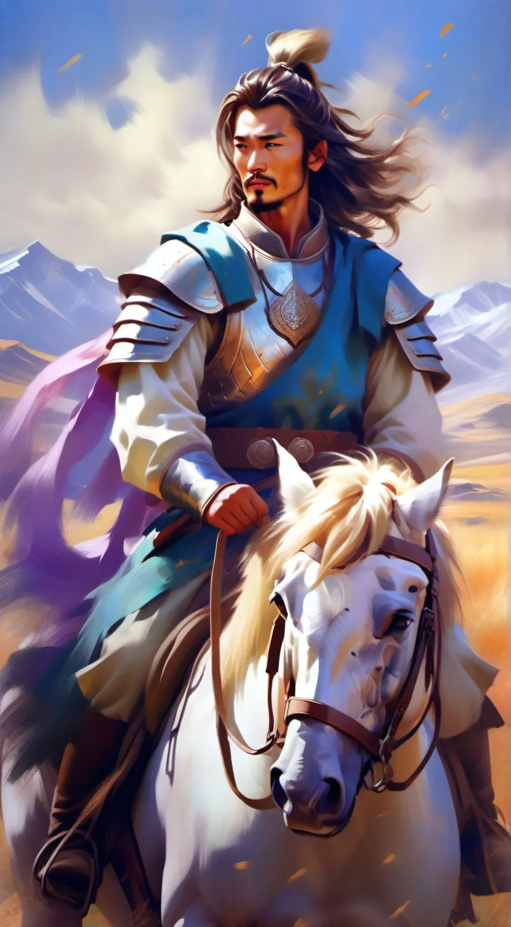 ai character: Batu Khan  background