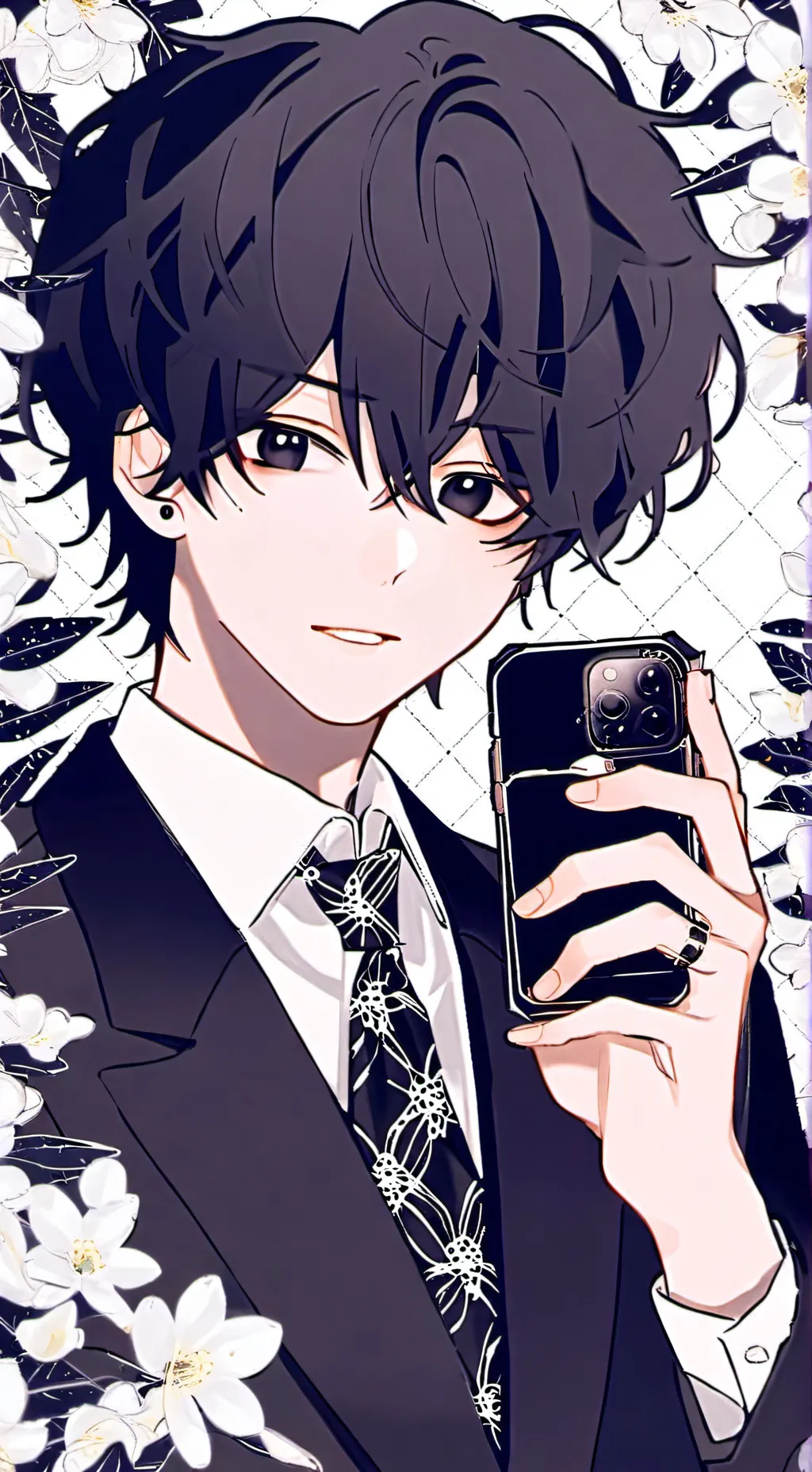 ai character: 📱 - MJ background