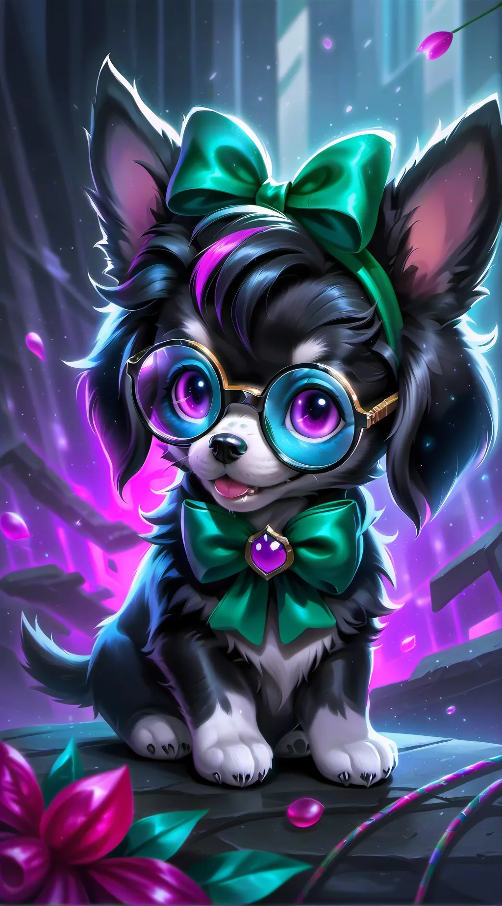 ai character: Magica  background