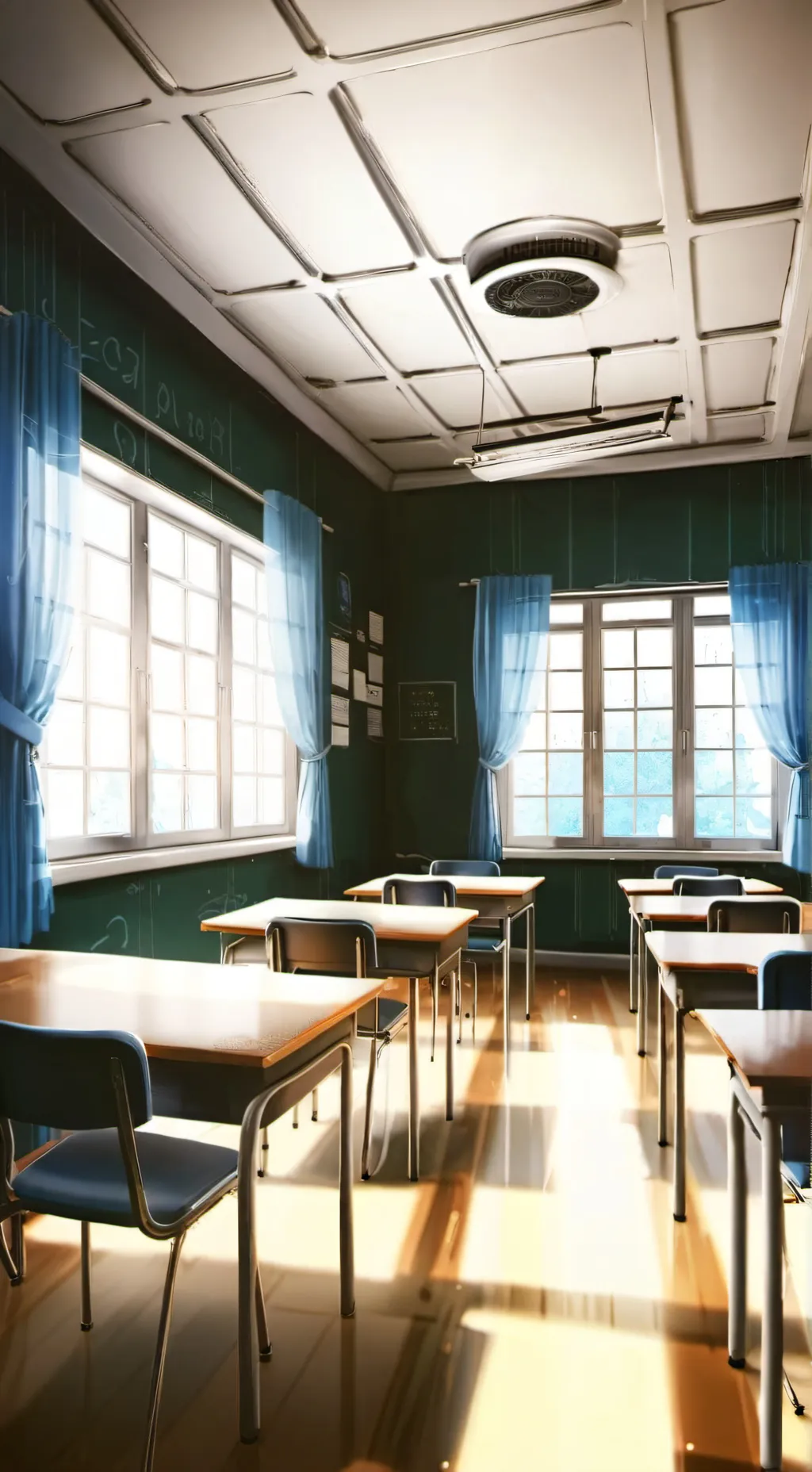 ai character: kny school au background