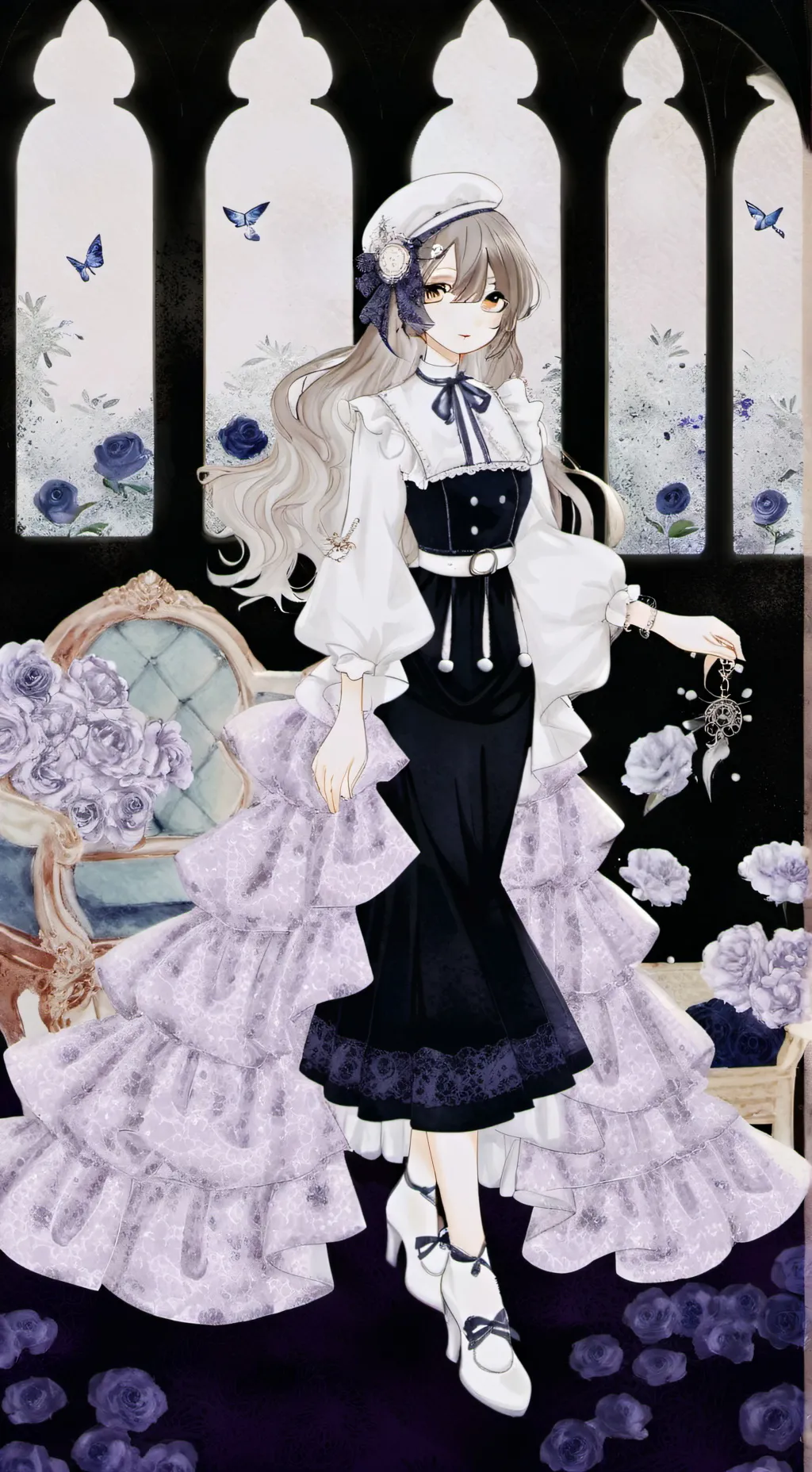 ai character: May e juy(escola) background