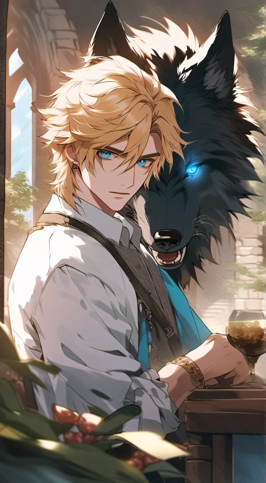 ai character: Xander  background