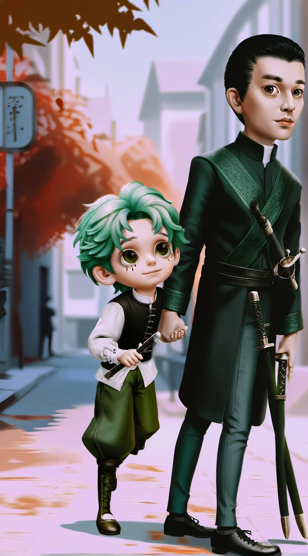 ai character: one piece background