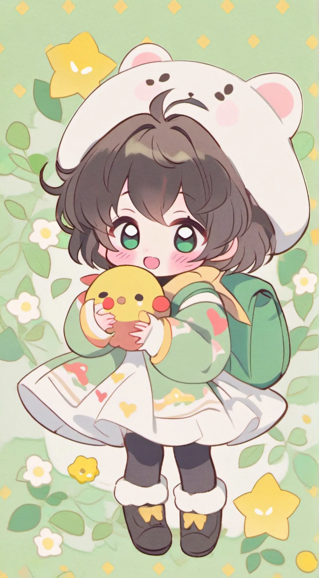 ai character: Симики background