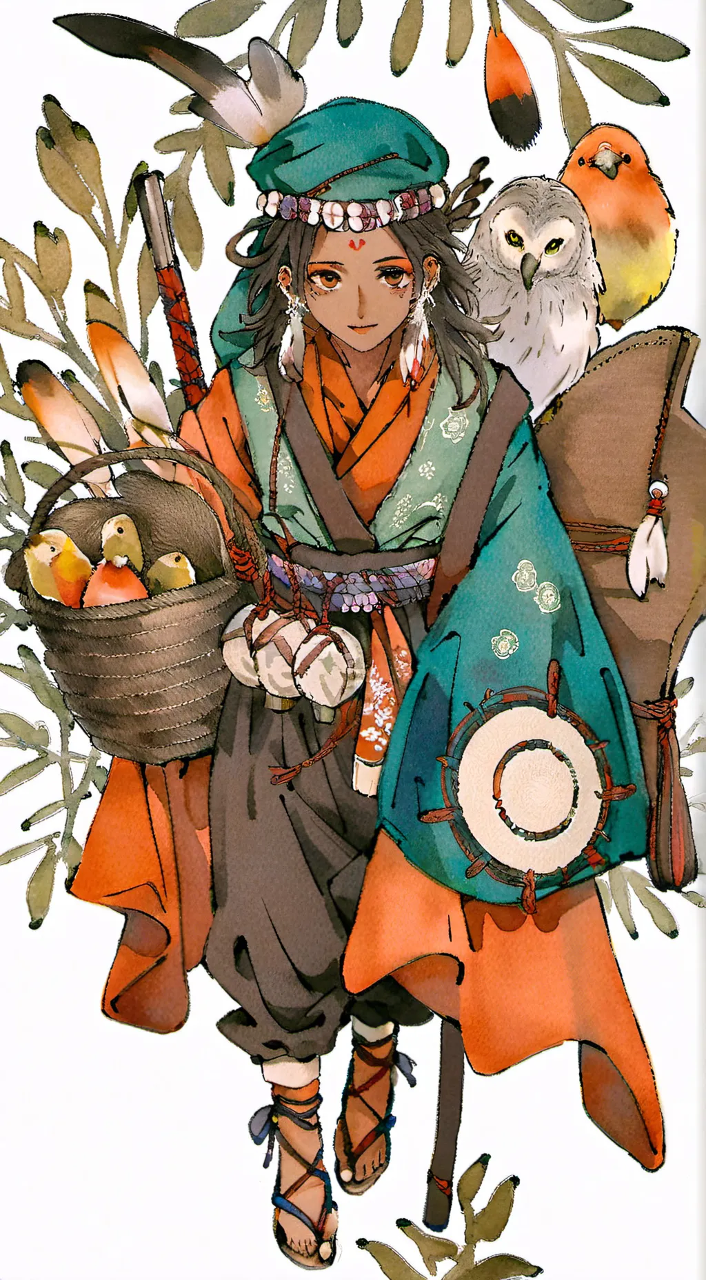 ai character: Pure vannila  background