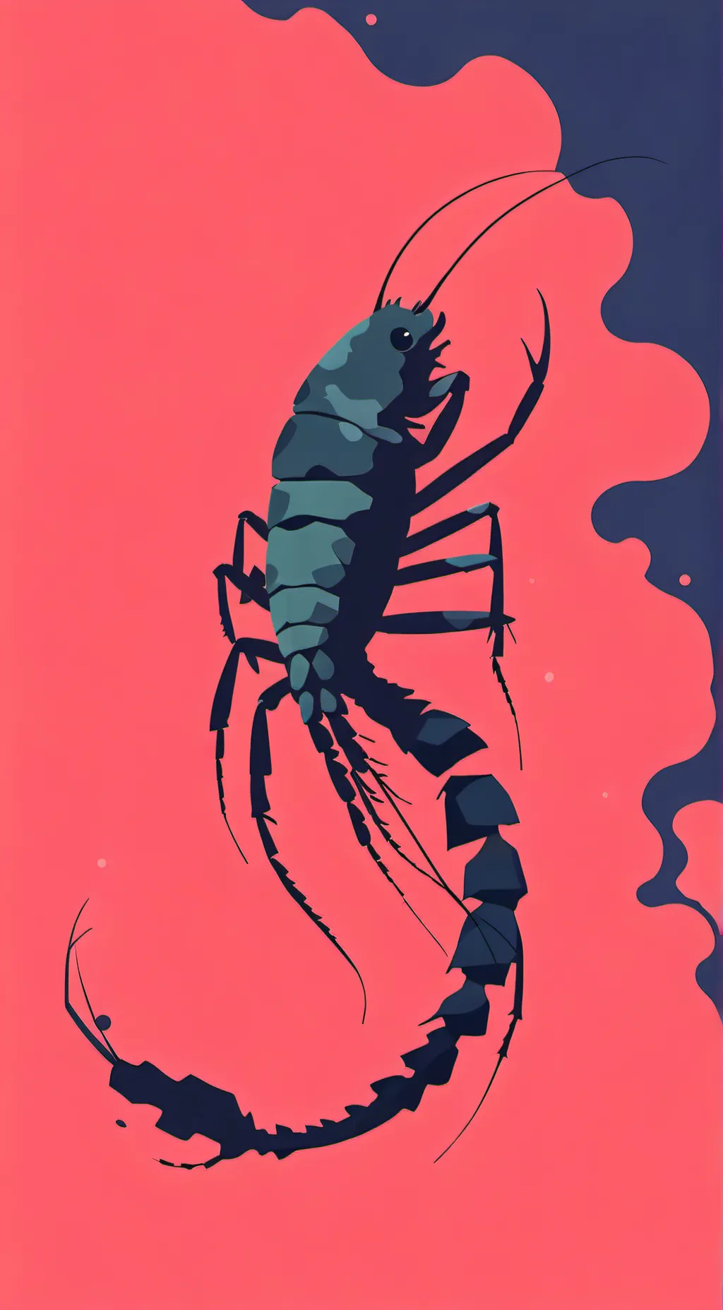 ai character: twisted shrimpo background