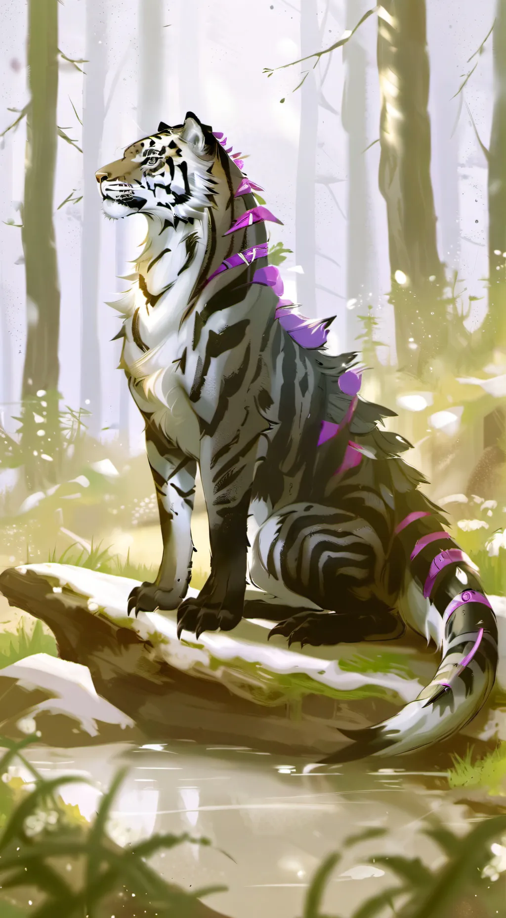 ai character: jungle guardian  background