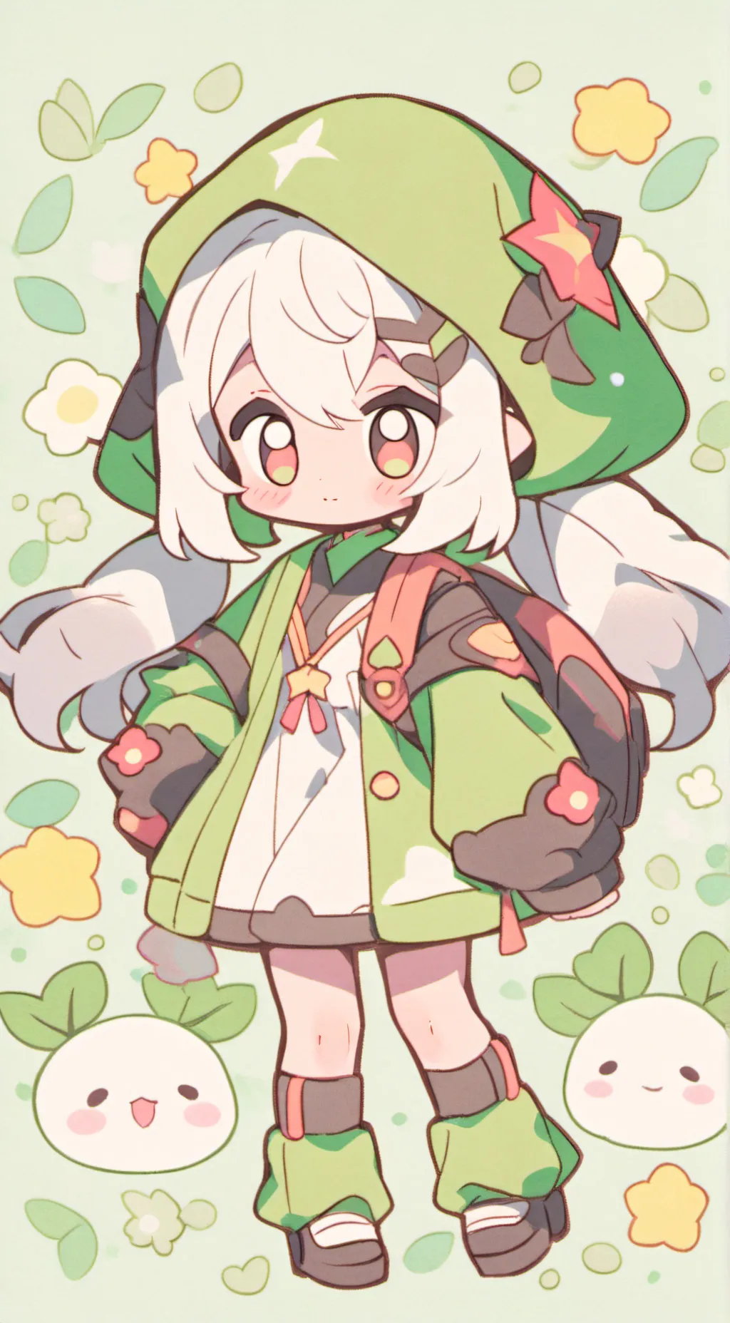 ai character: Grow a garden background