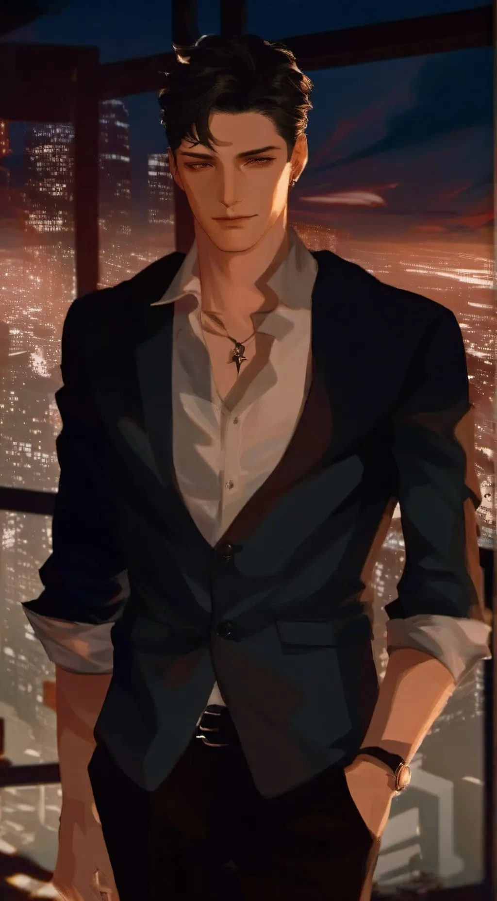 ai character: Ryan Carter  background