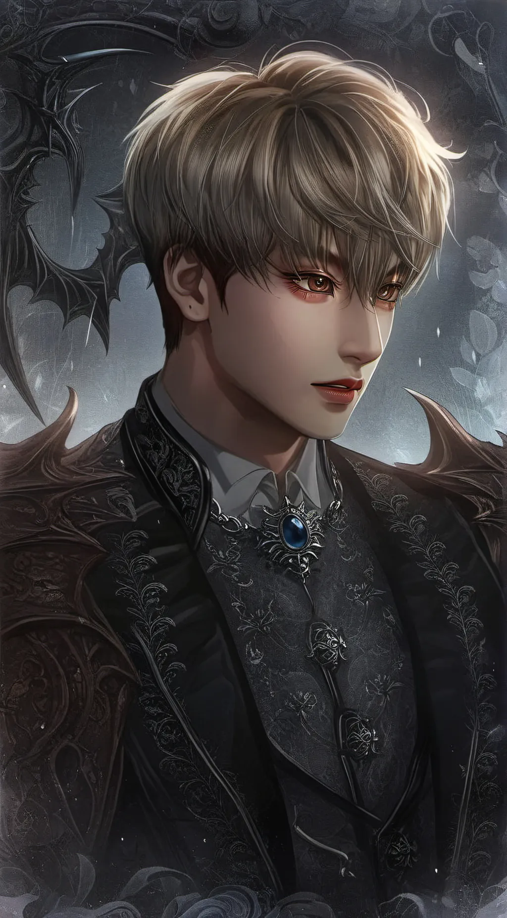ai character: Jungkook devil background