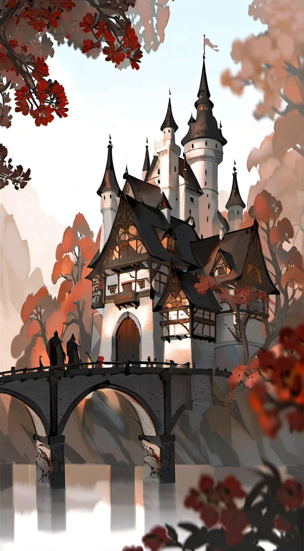 ai character:  Ethereal Kingdom background