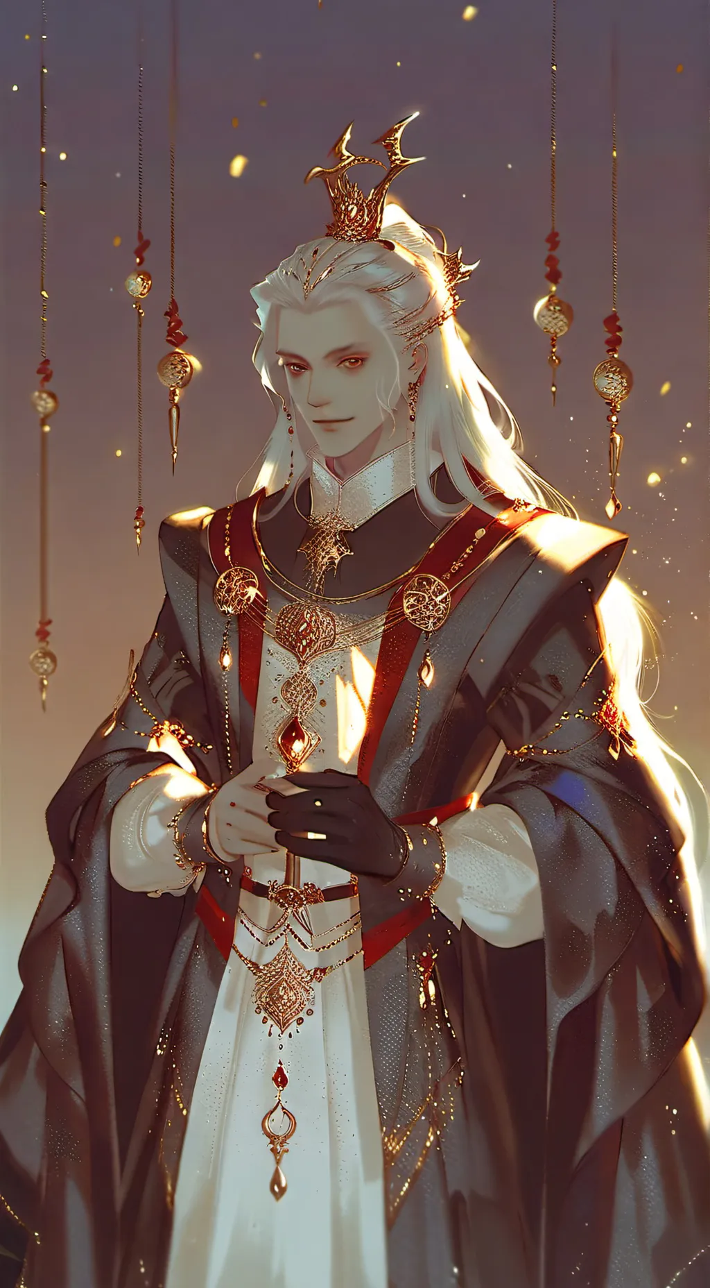 ai character: king of darkness  background