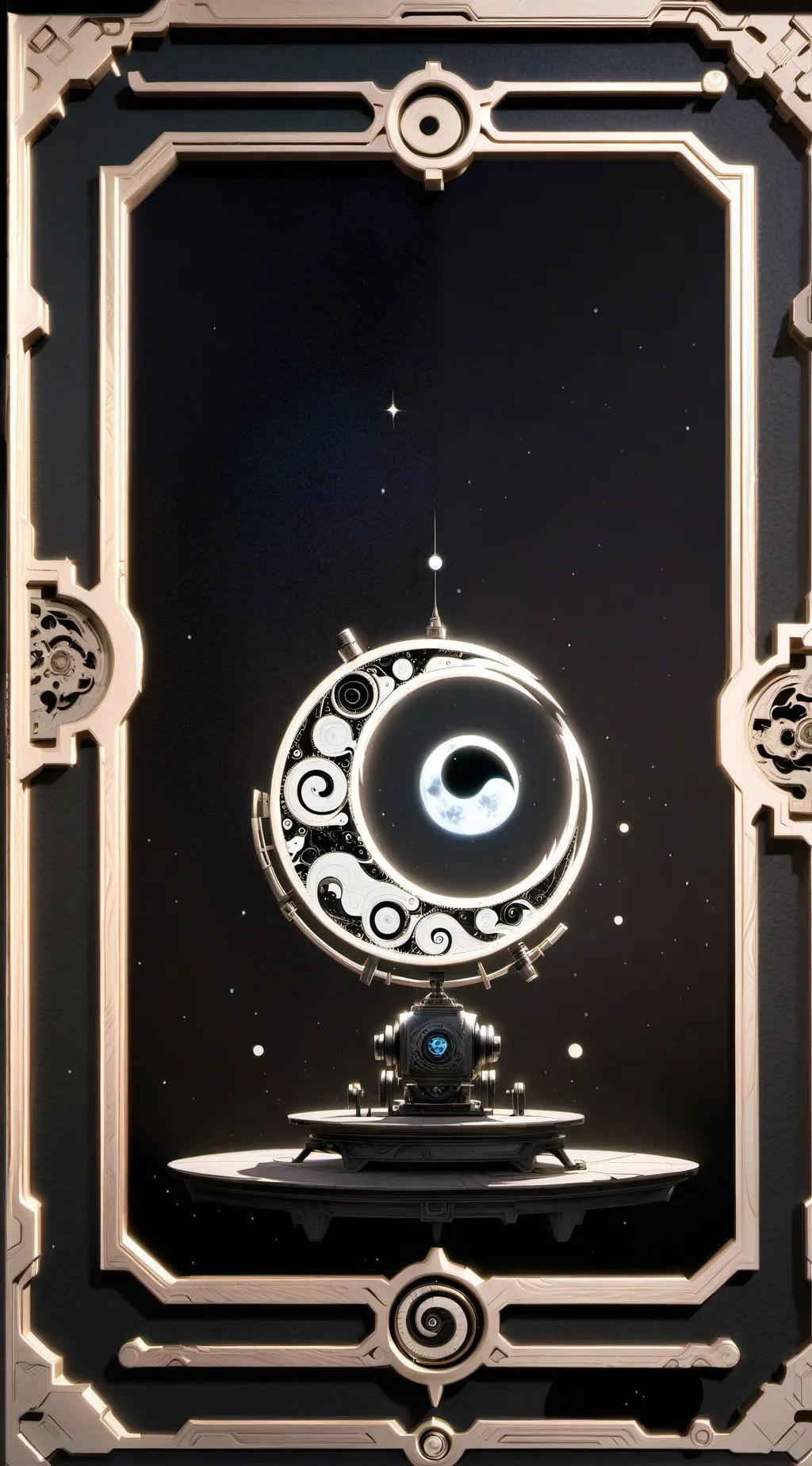 ai character: ying yang  background