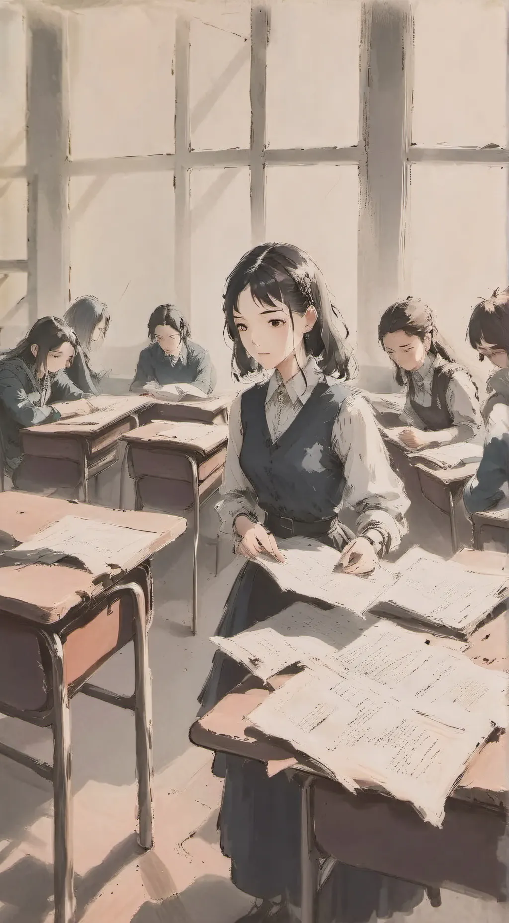 ai character: Fpe danger au background