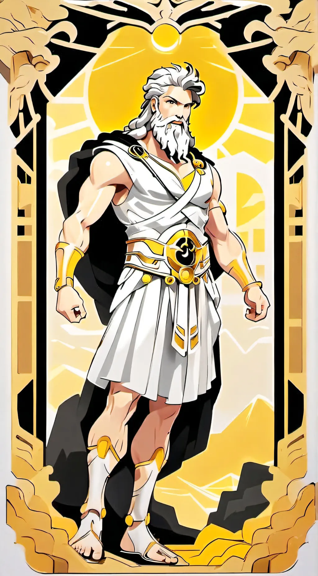 ai character: Zeus background