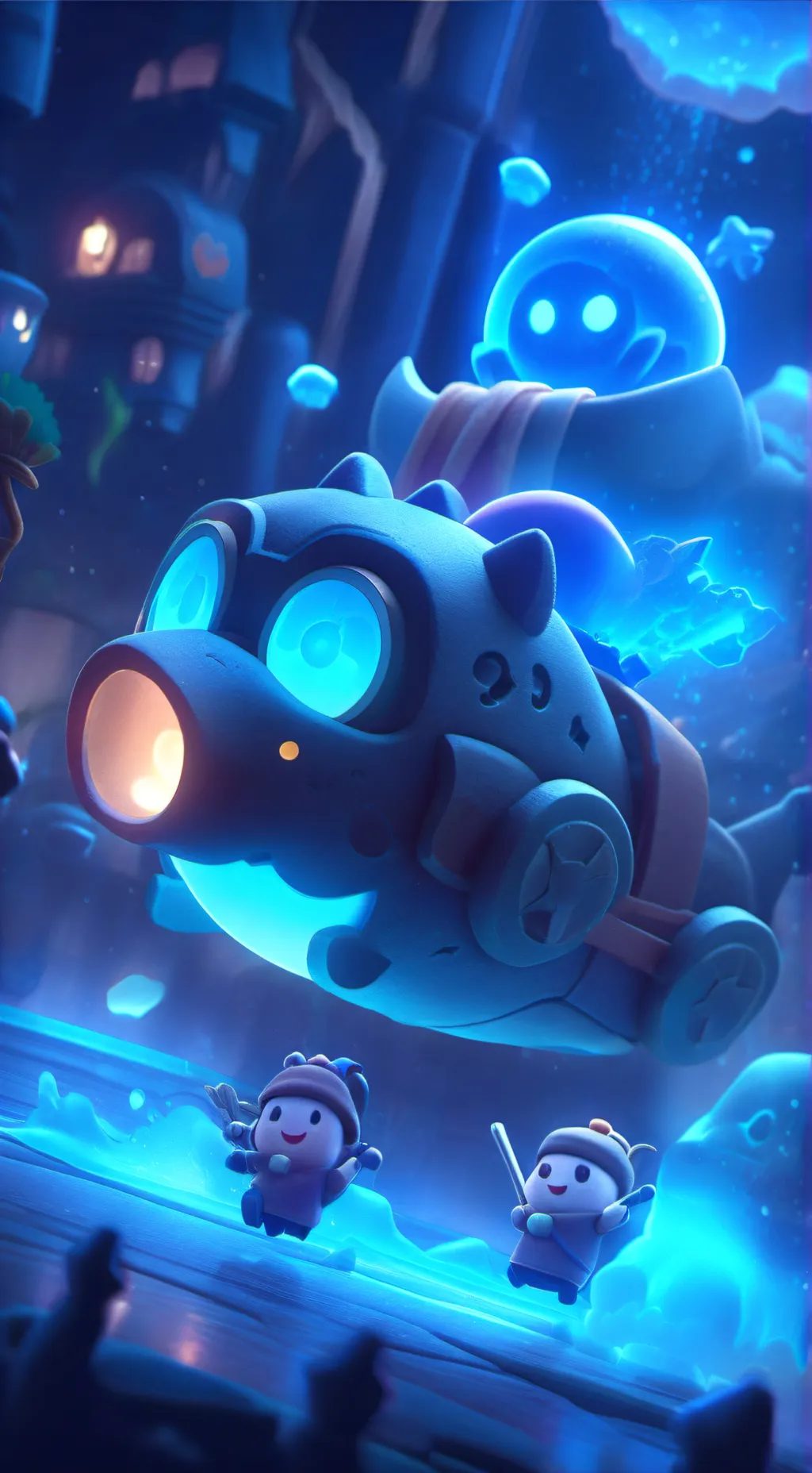 ai character: warning Man background