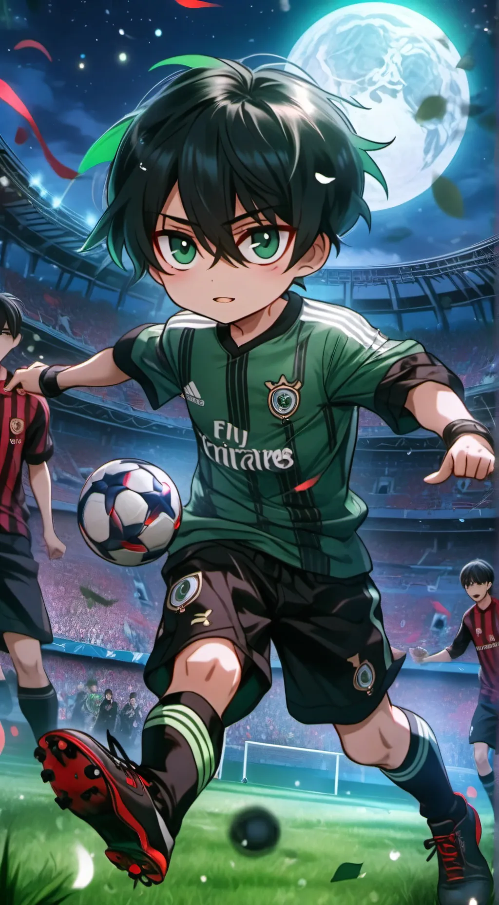 ai character: blue lock background