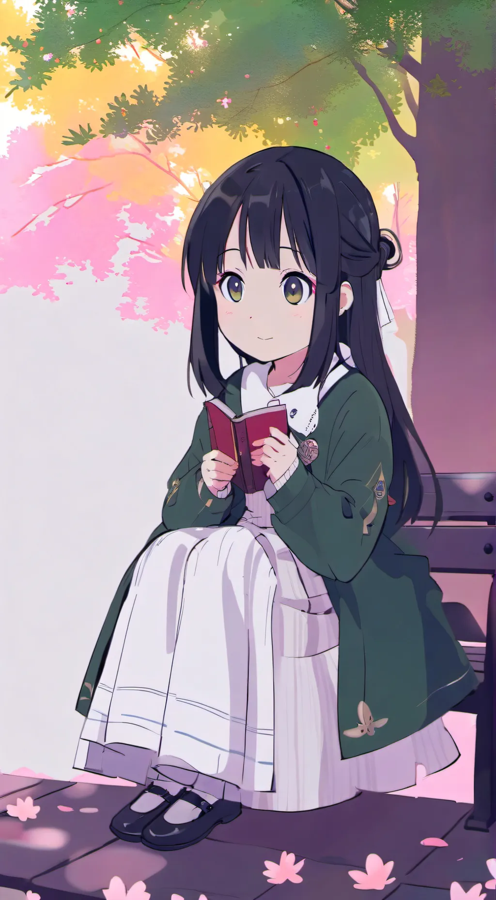 ai character: ناتسومي 💚 なつみ  background