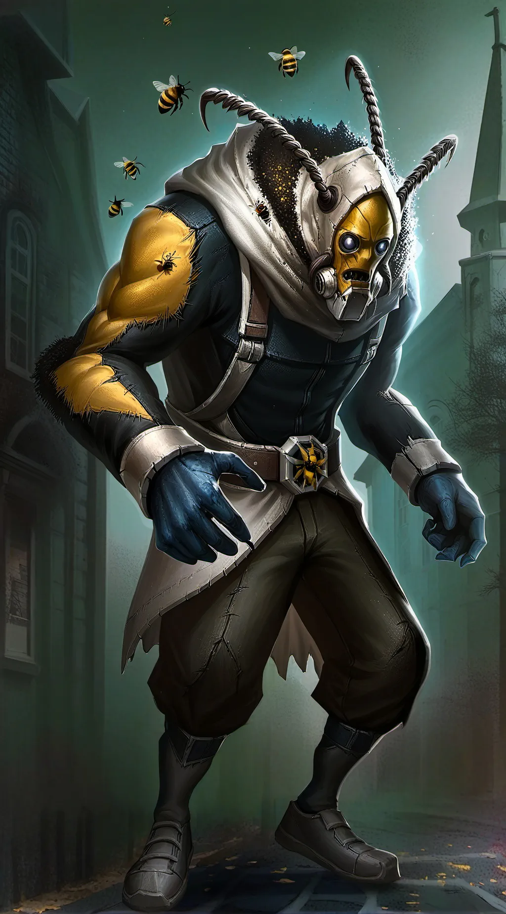 ai character: monster bee background