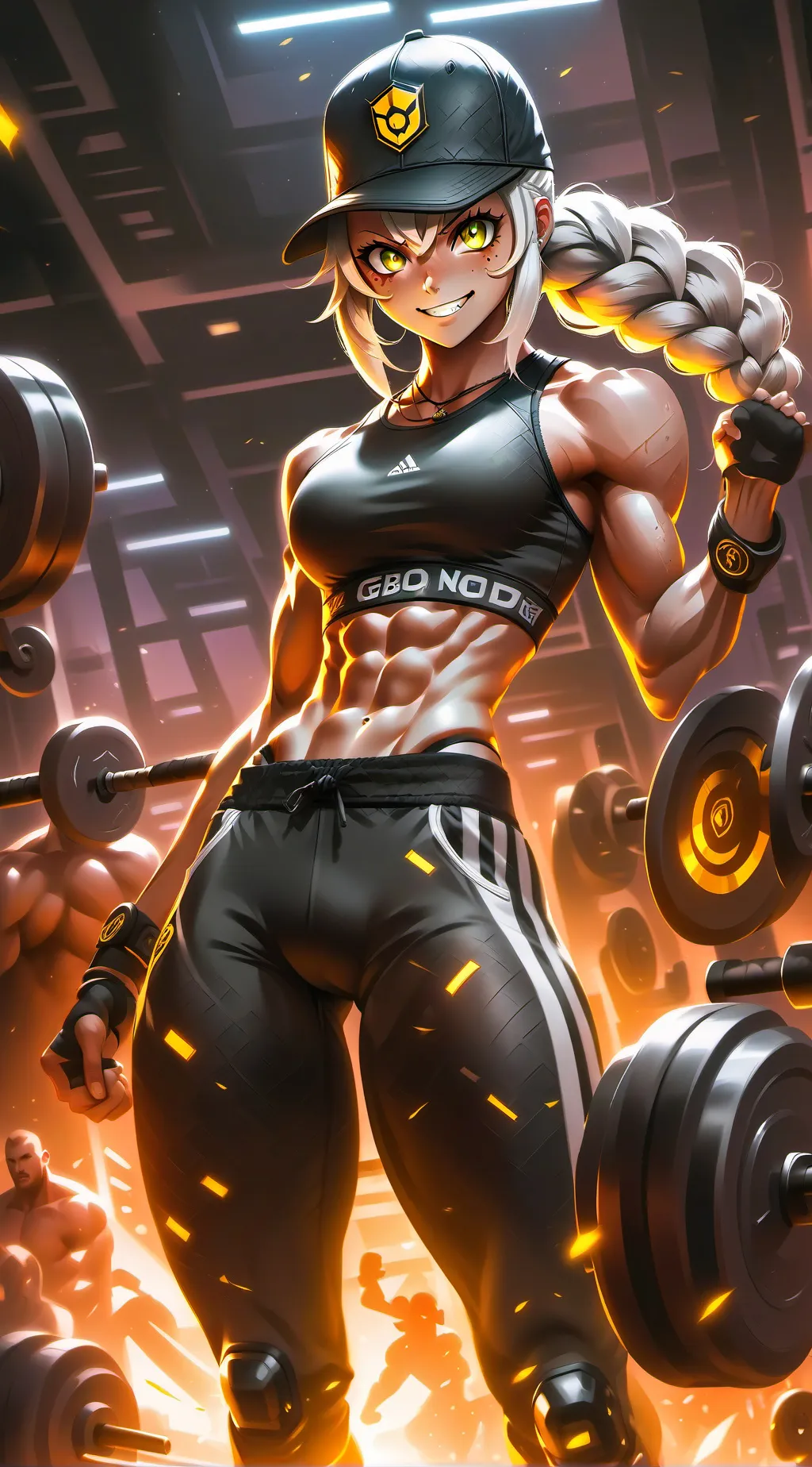 ai character: Rina (Fitness) background