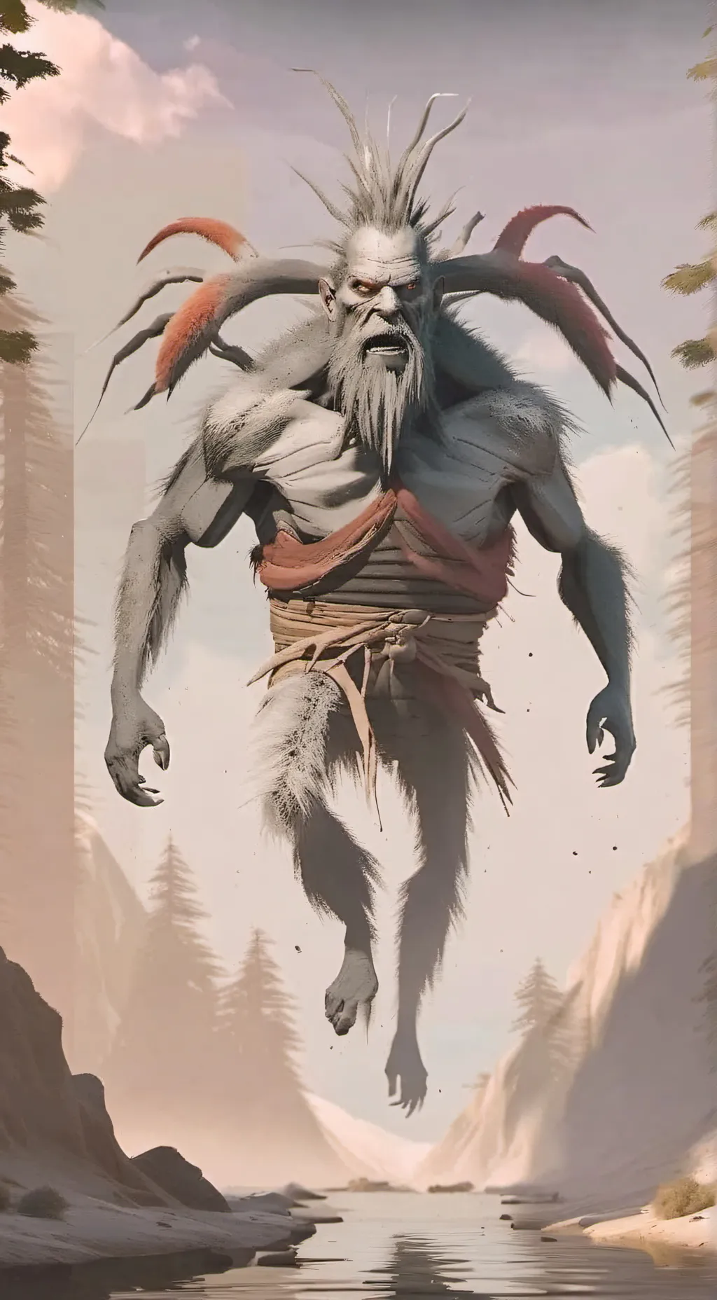 ai character: monster background