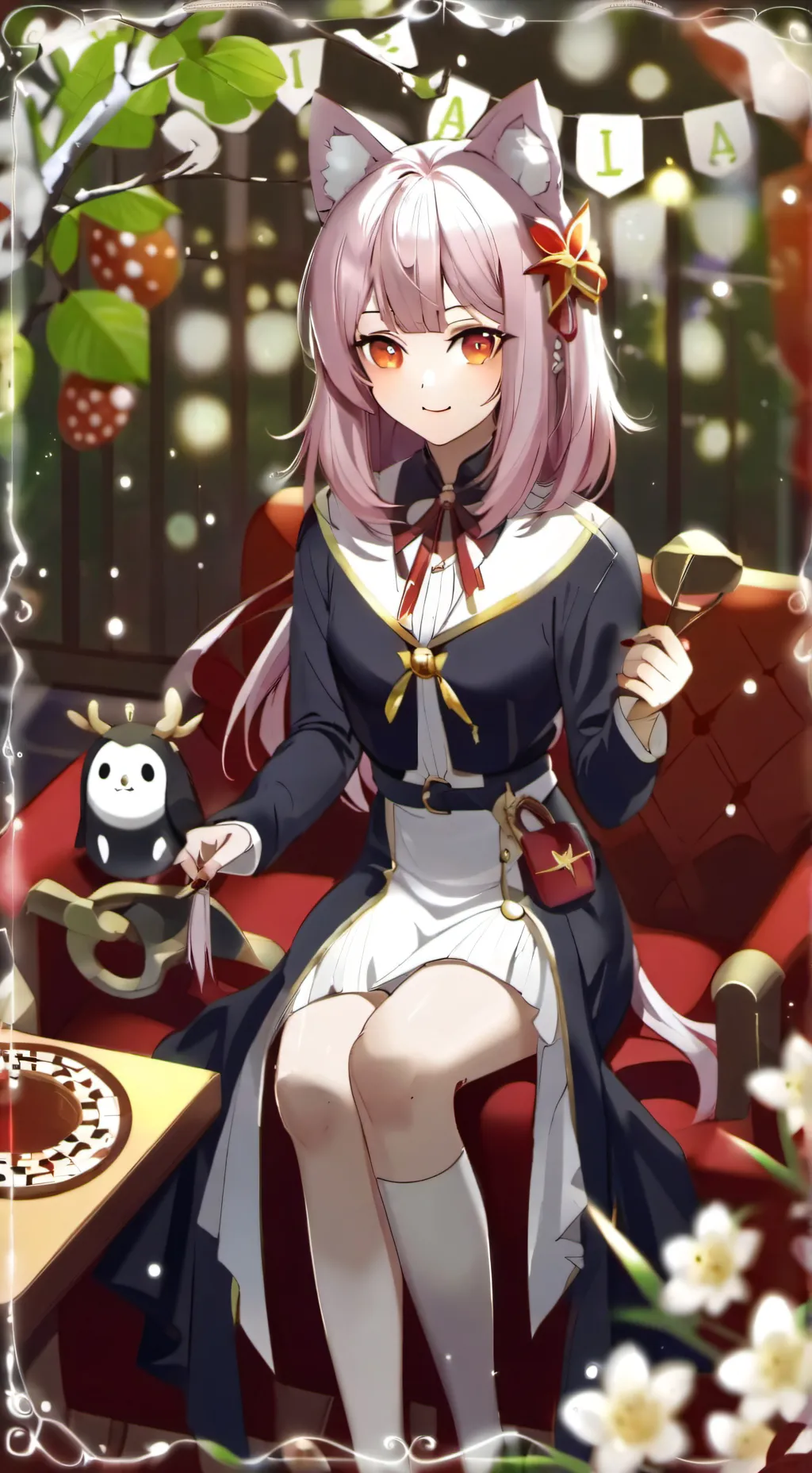 ai character: девочка background