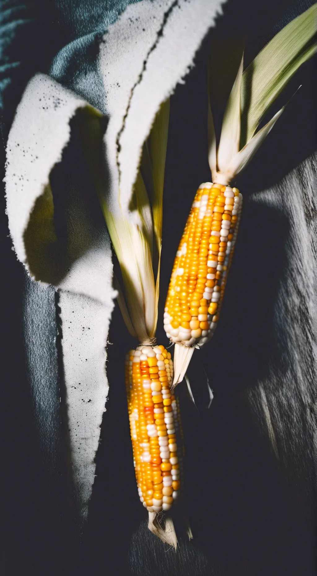 ai character: Corn on the cob background