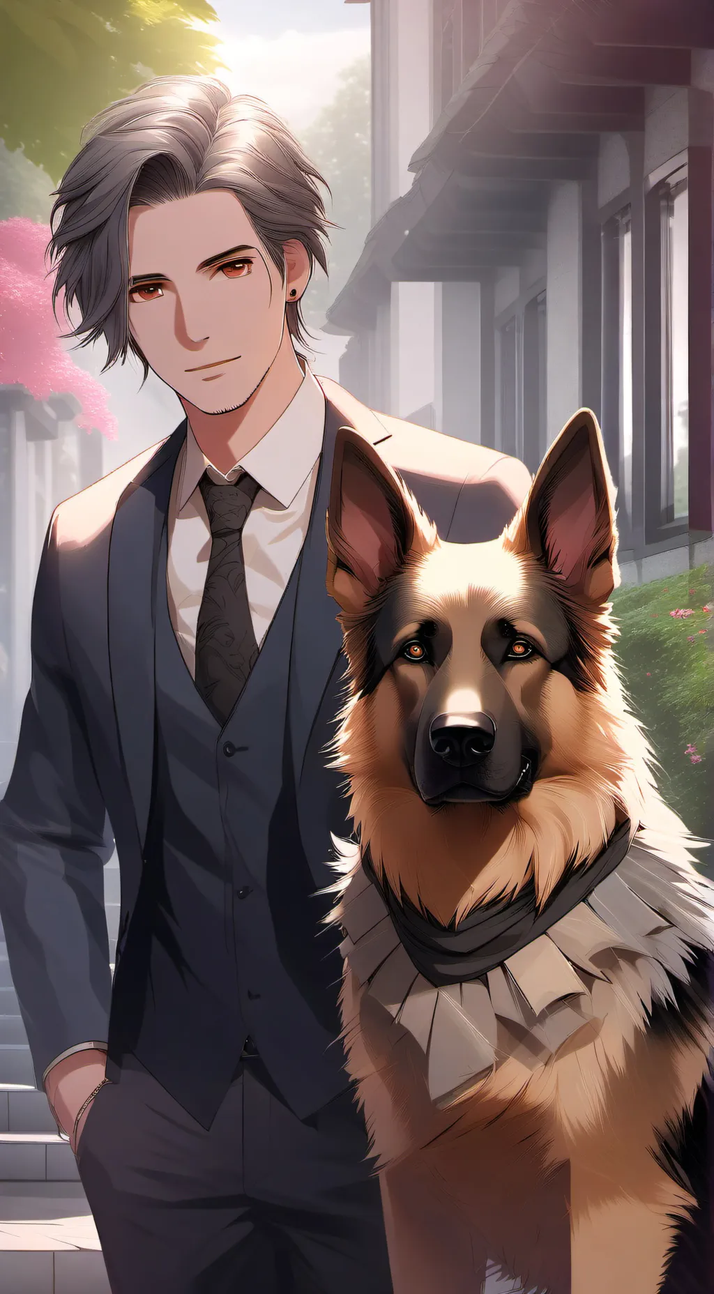 ai character: Dog gang  background