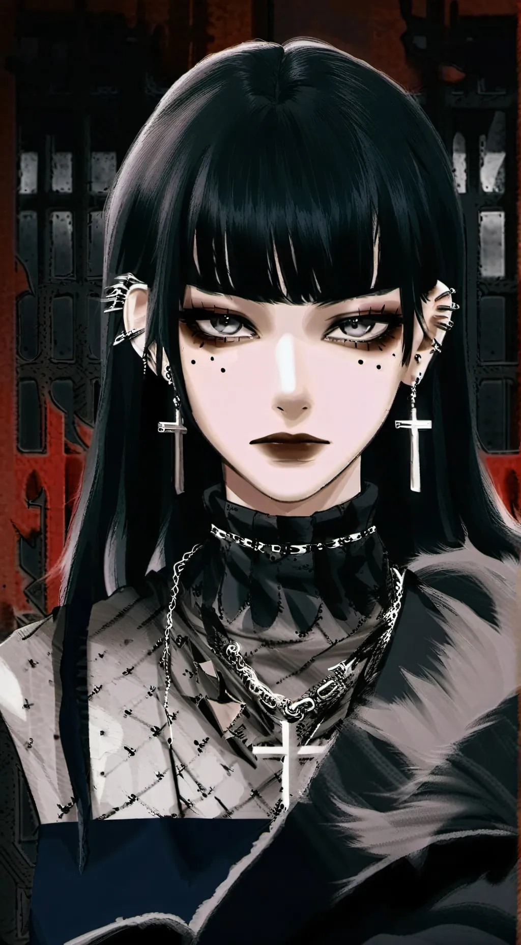 ai character: moon light  background