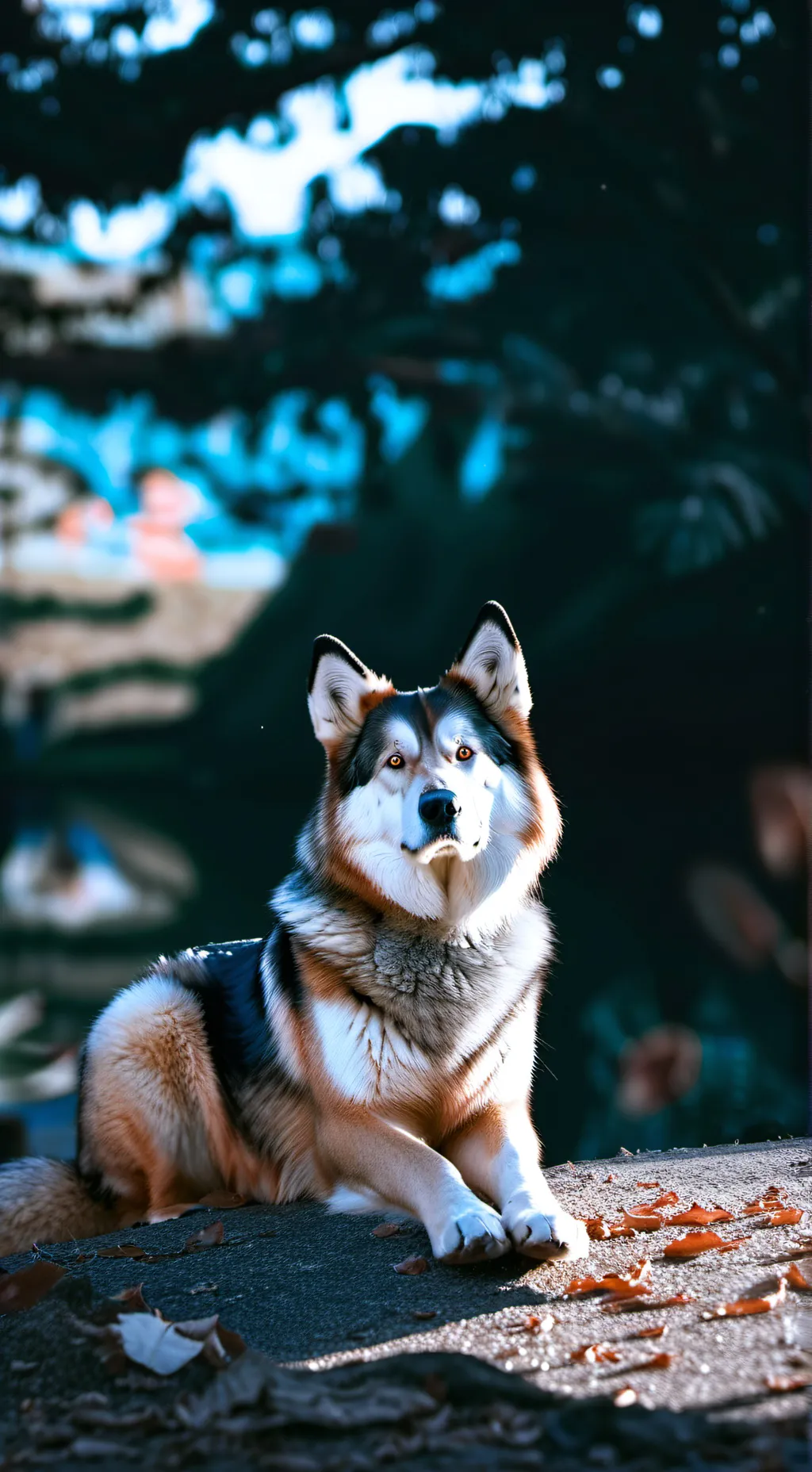 ai character: black x ti background