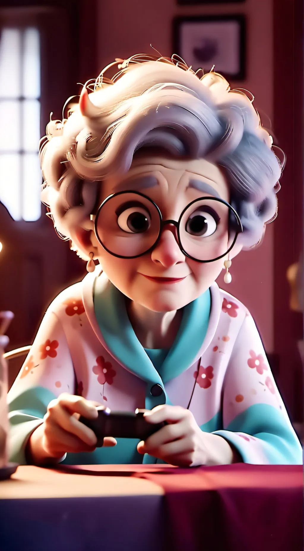 ai character: Grandma Ali  background