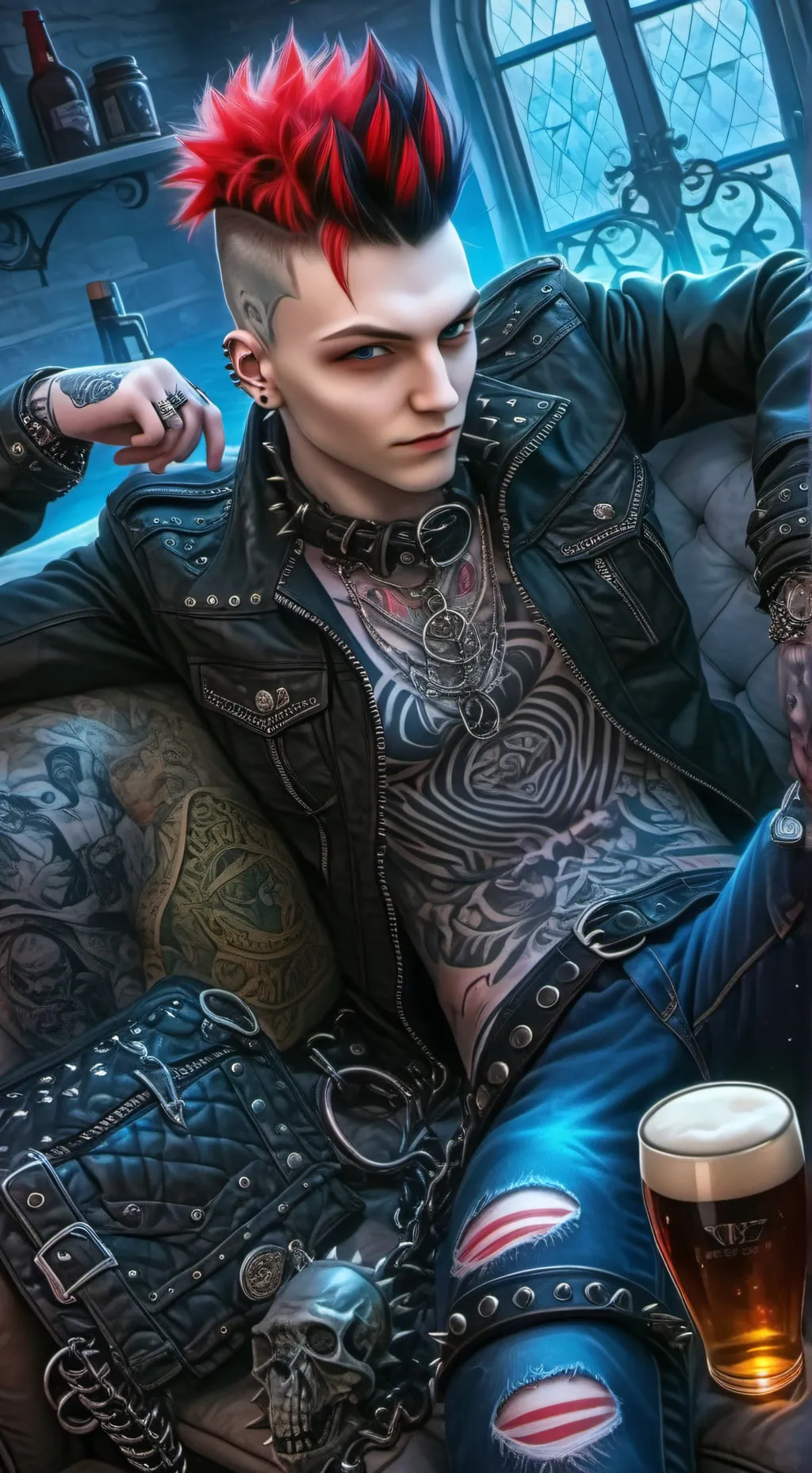 ai character: Blake background