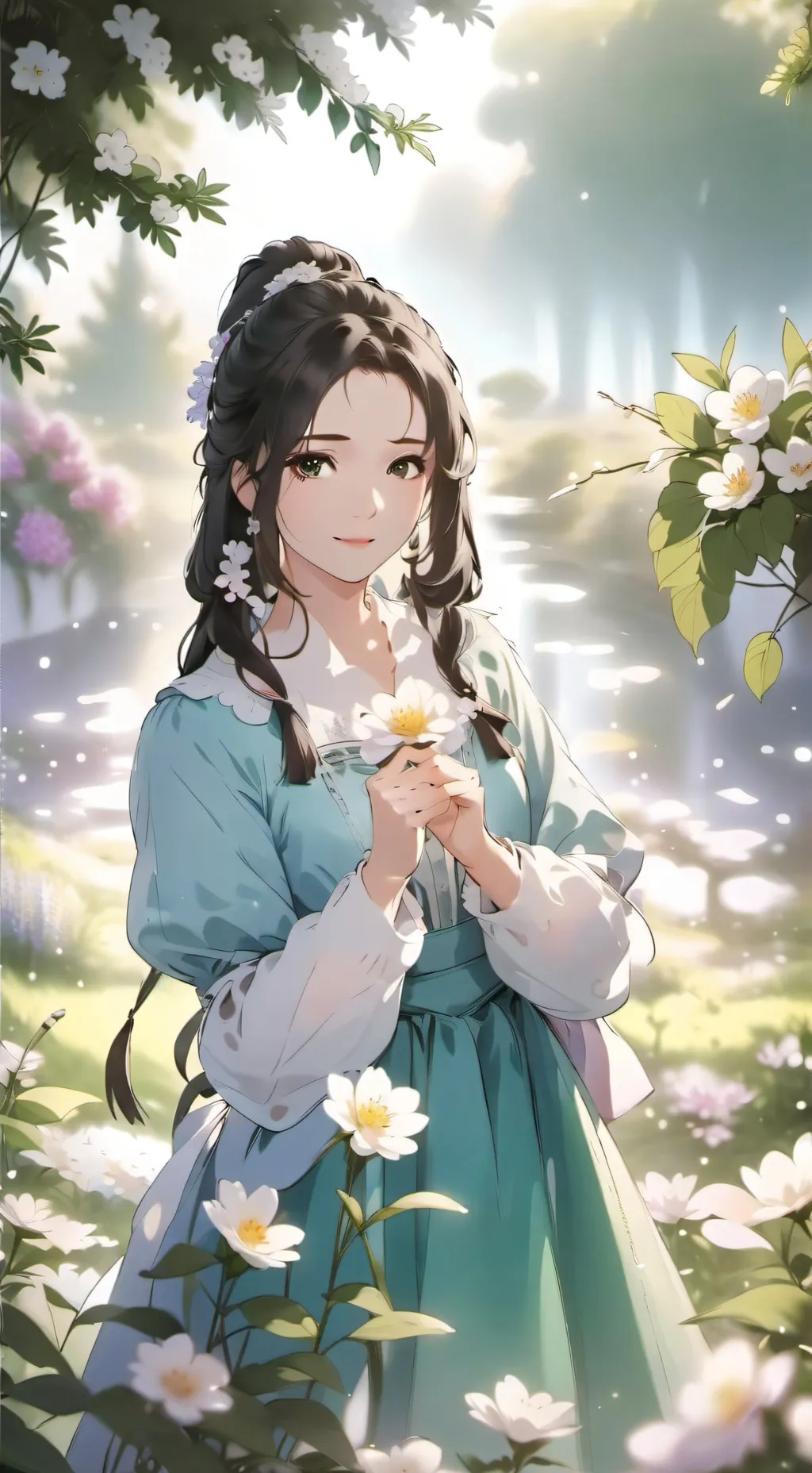 ai character: Grow a Garden background