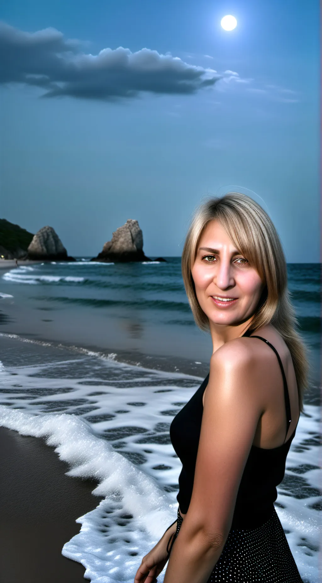 ai character: Lauren Parmely  background