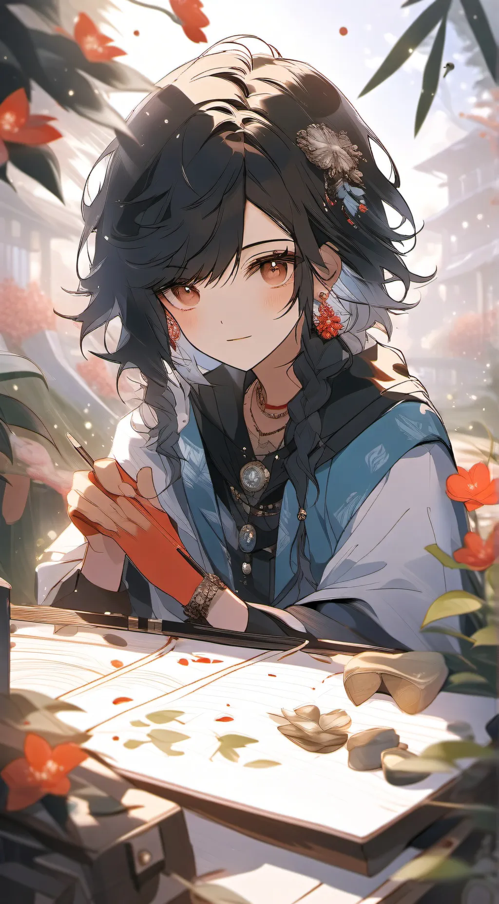 ai character: ROMINA🌹 background