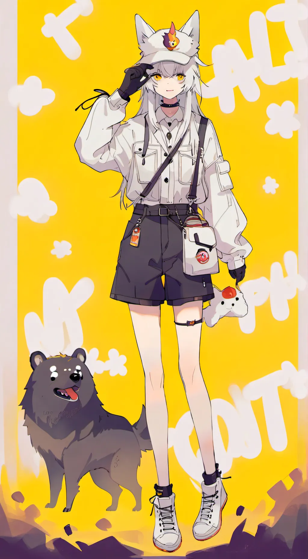 ai character: Wolfy. Goony tunes background