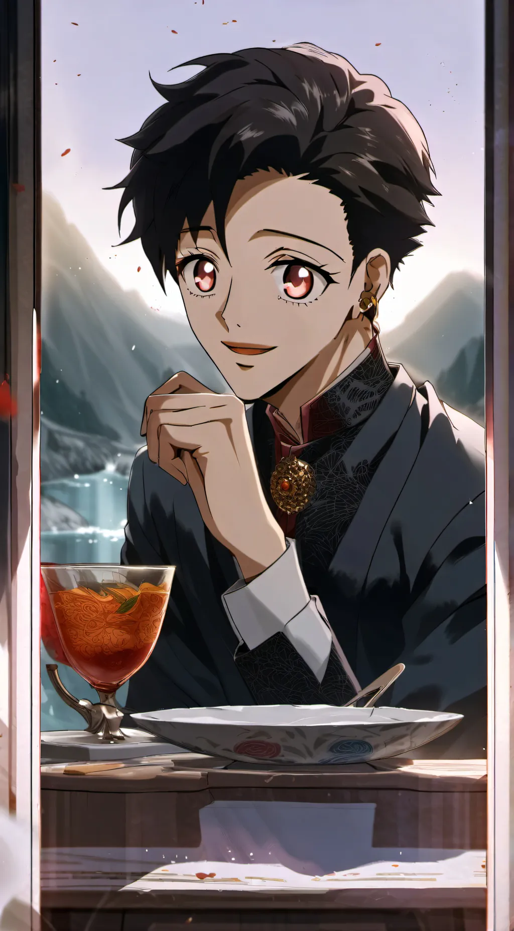 ai character: barou x Yukimiya background