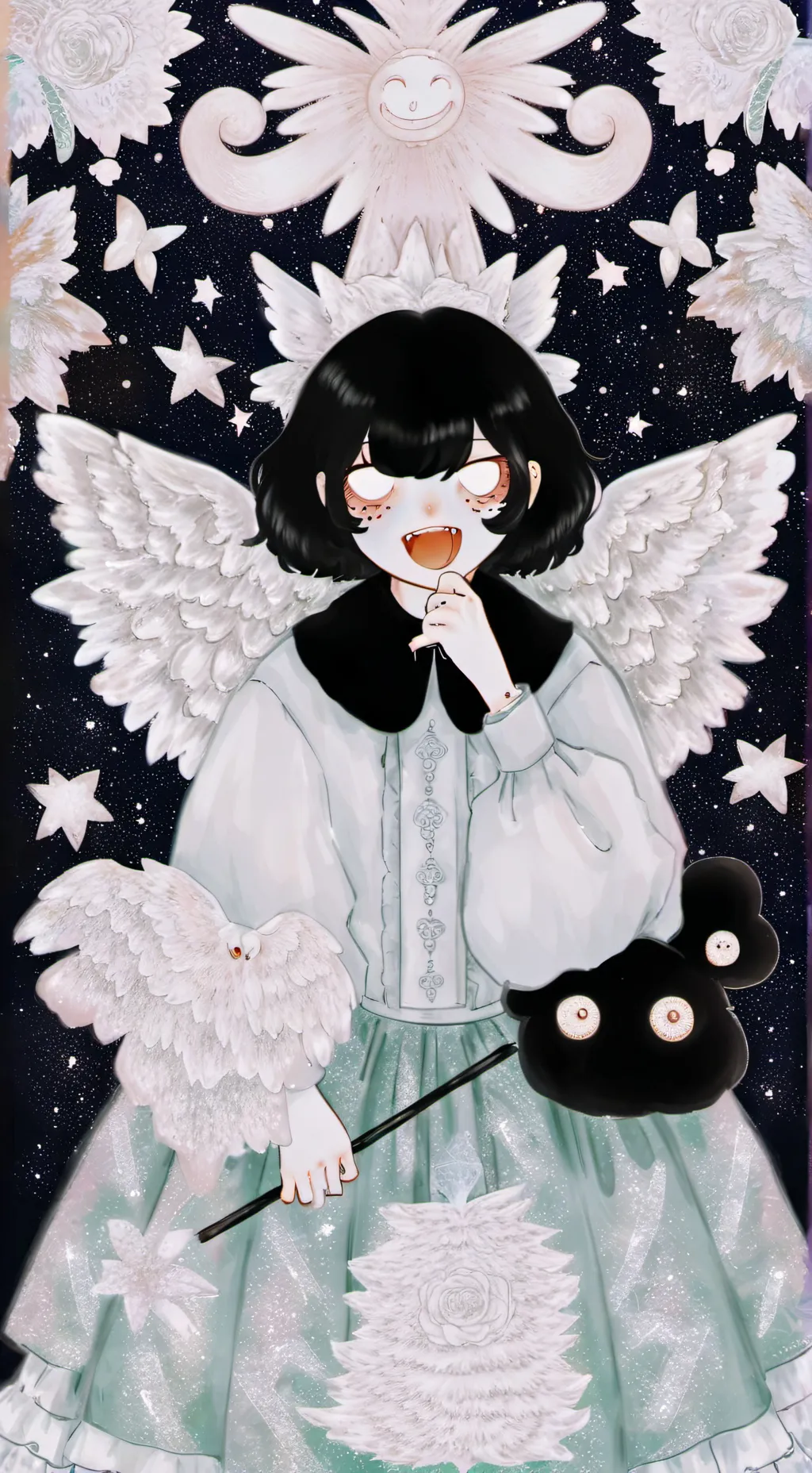 ai character: Simon smoke x Poe background