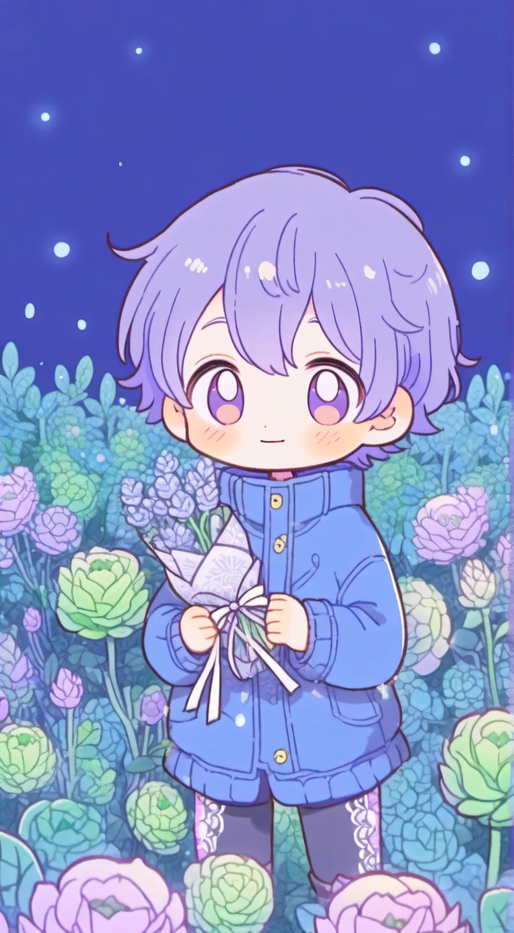 ai character: sprouts stomachbug background