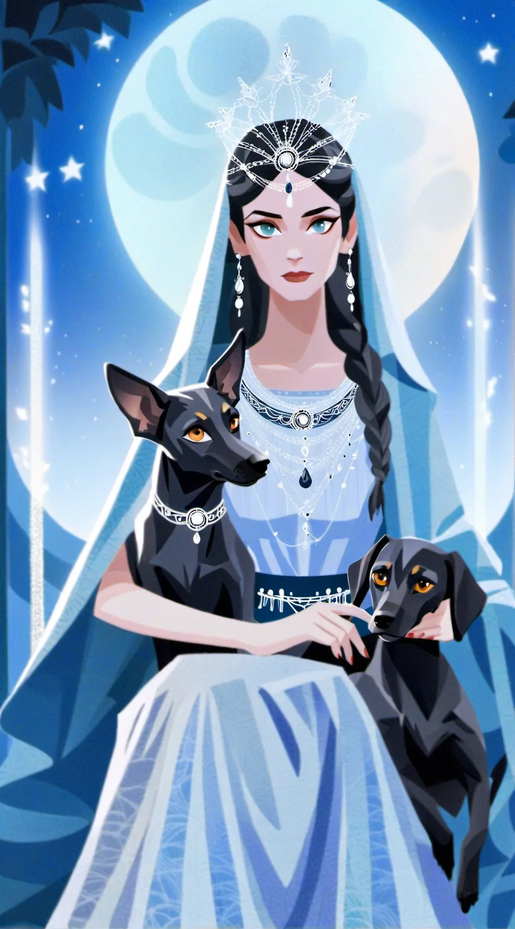 ai character: Hekate the 3 in 1 background