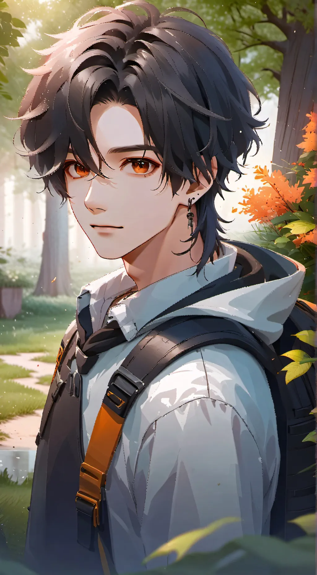 ai character: Hyunjin  background