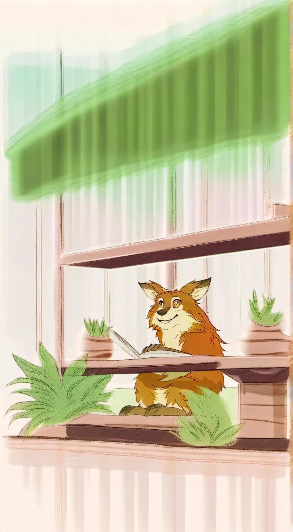 ai character: белка background