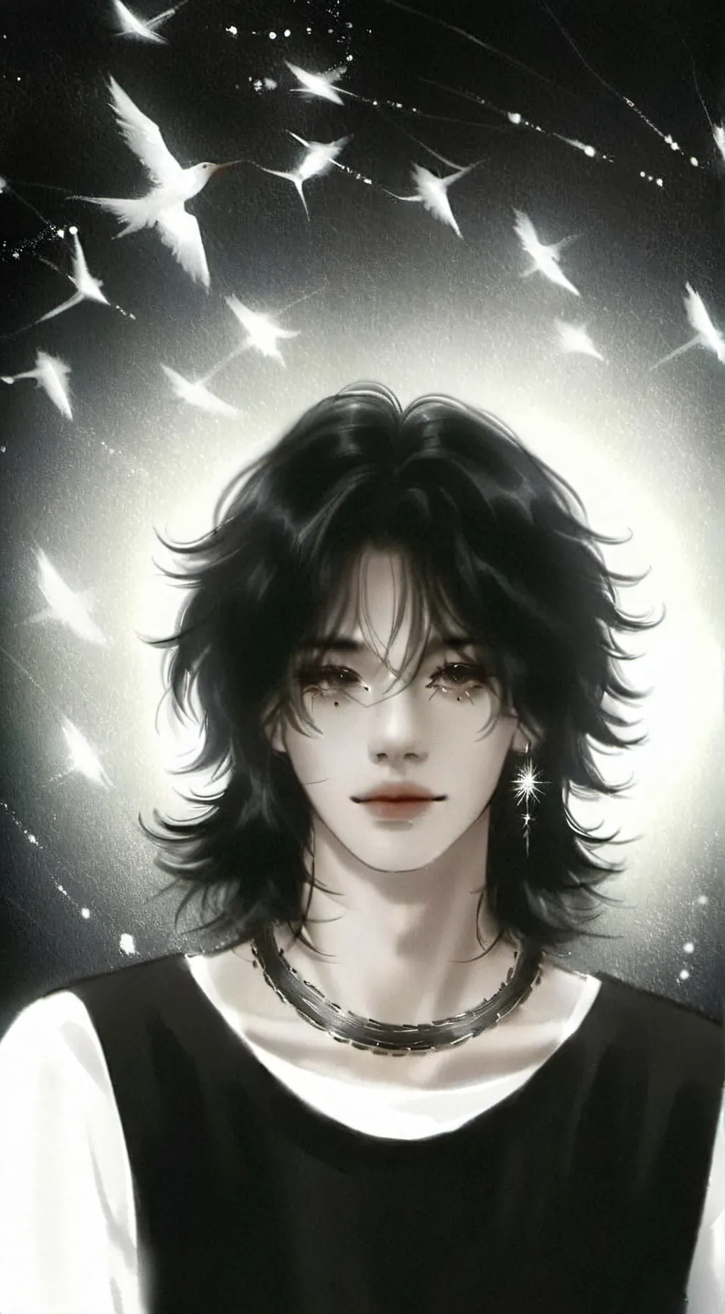 ai character: Hyunjin  background