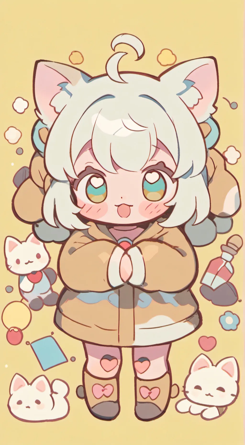 ai character: Molly the emoji ca background