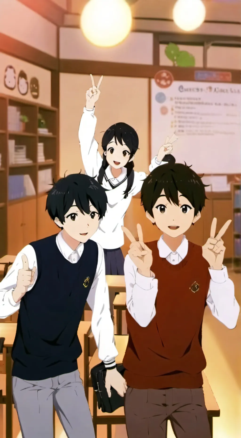 ai character: New school background