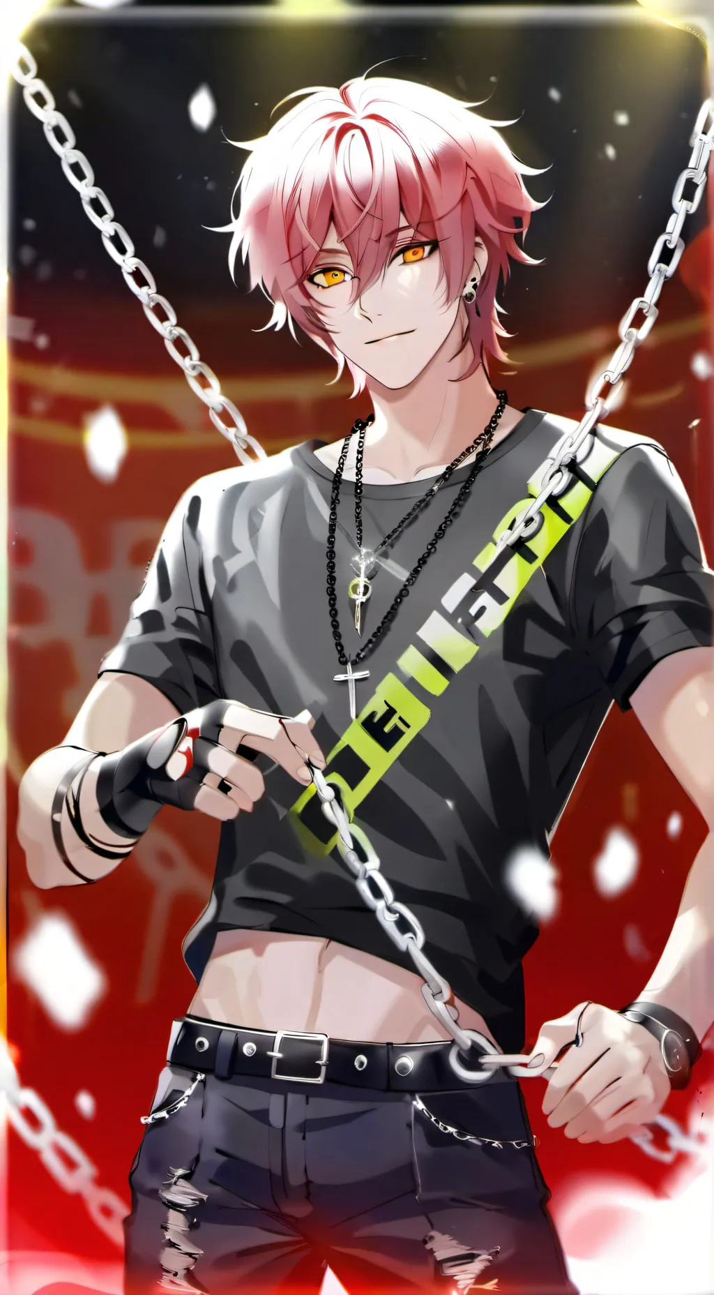 ai character: MHA Mina siblings  background