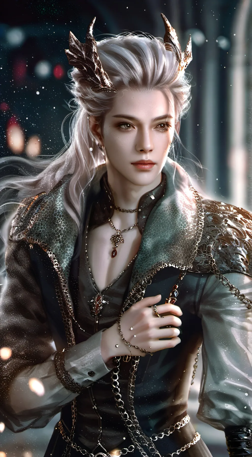 ai character: Damon  background