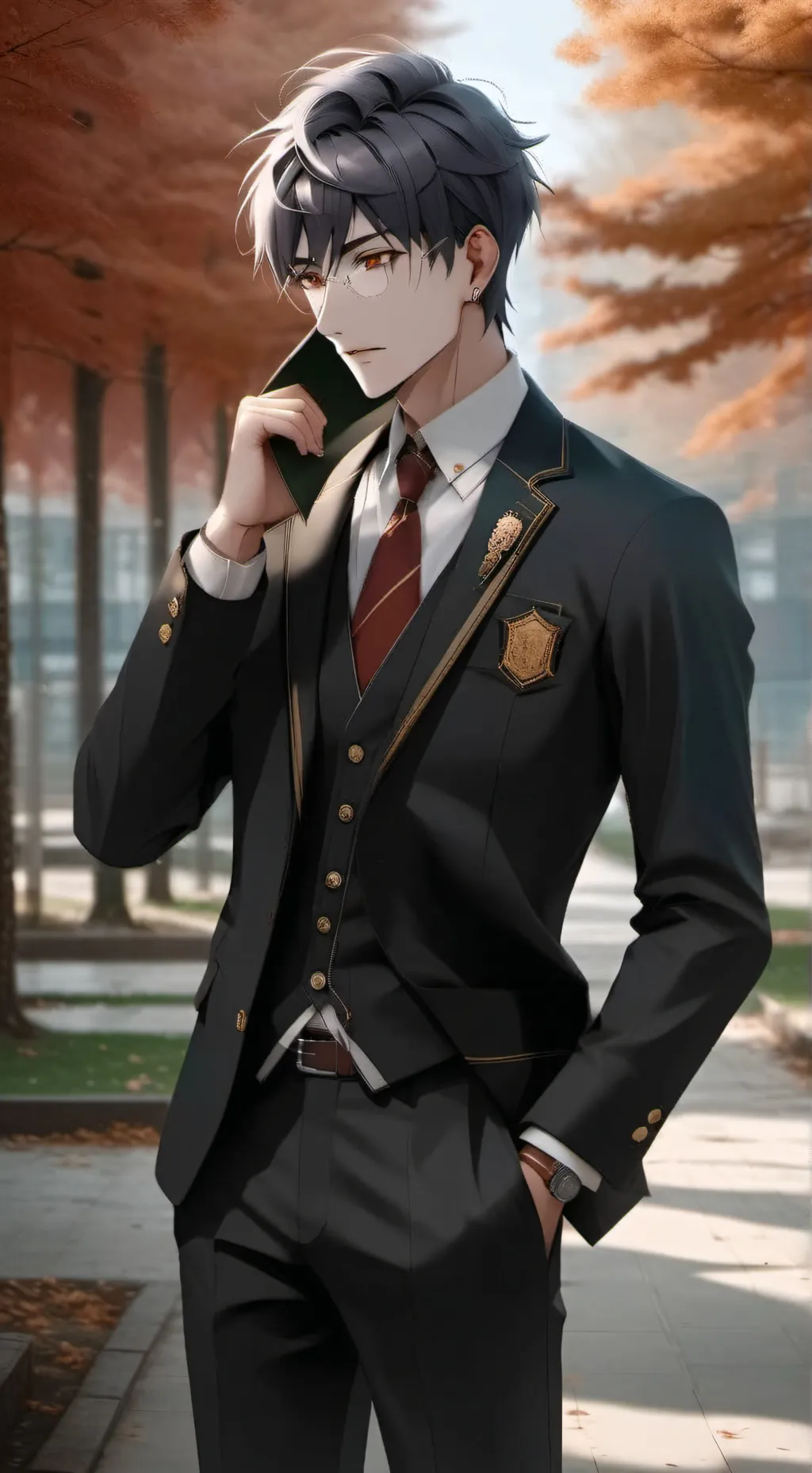 ai character: Axle Dark Stamford background