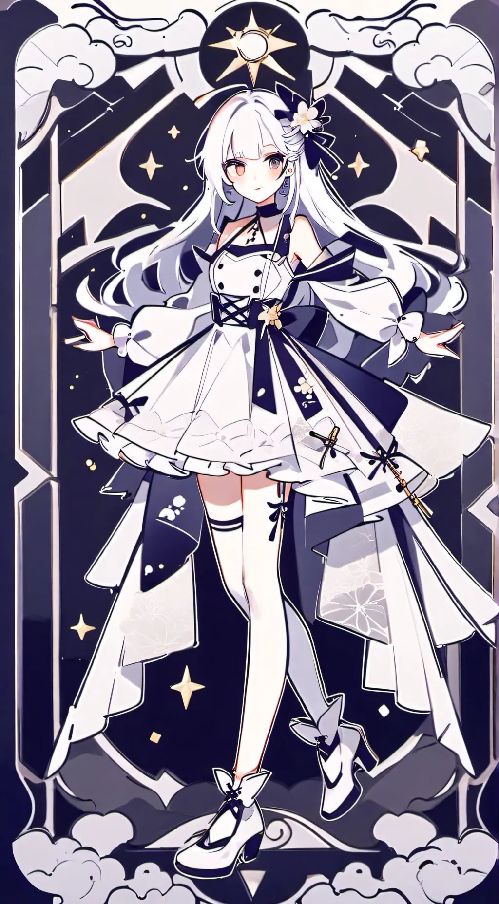 ai character: Starlight background
