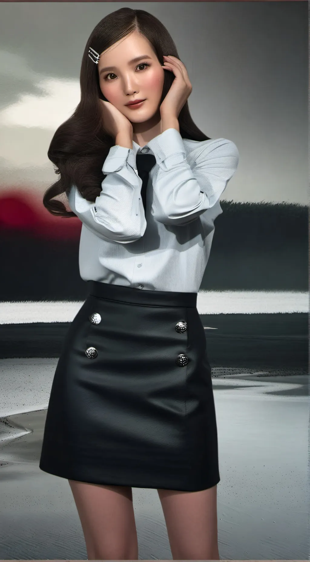 ai character: °•Джису•° background